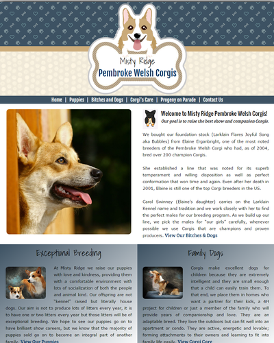 Misty Ridge Corgis, Parker, Colorado by W3Now Web Design